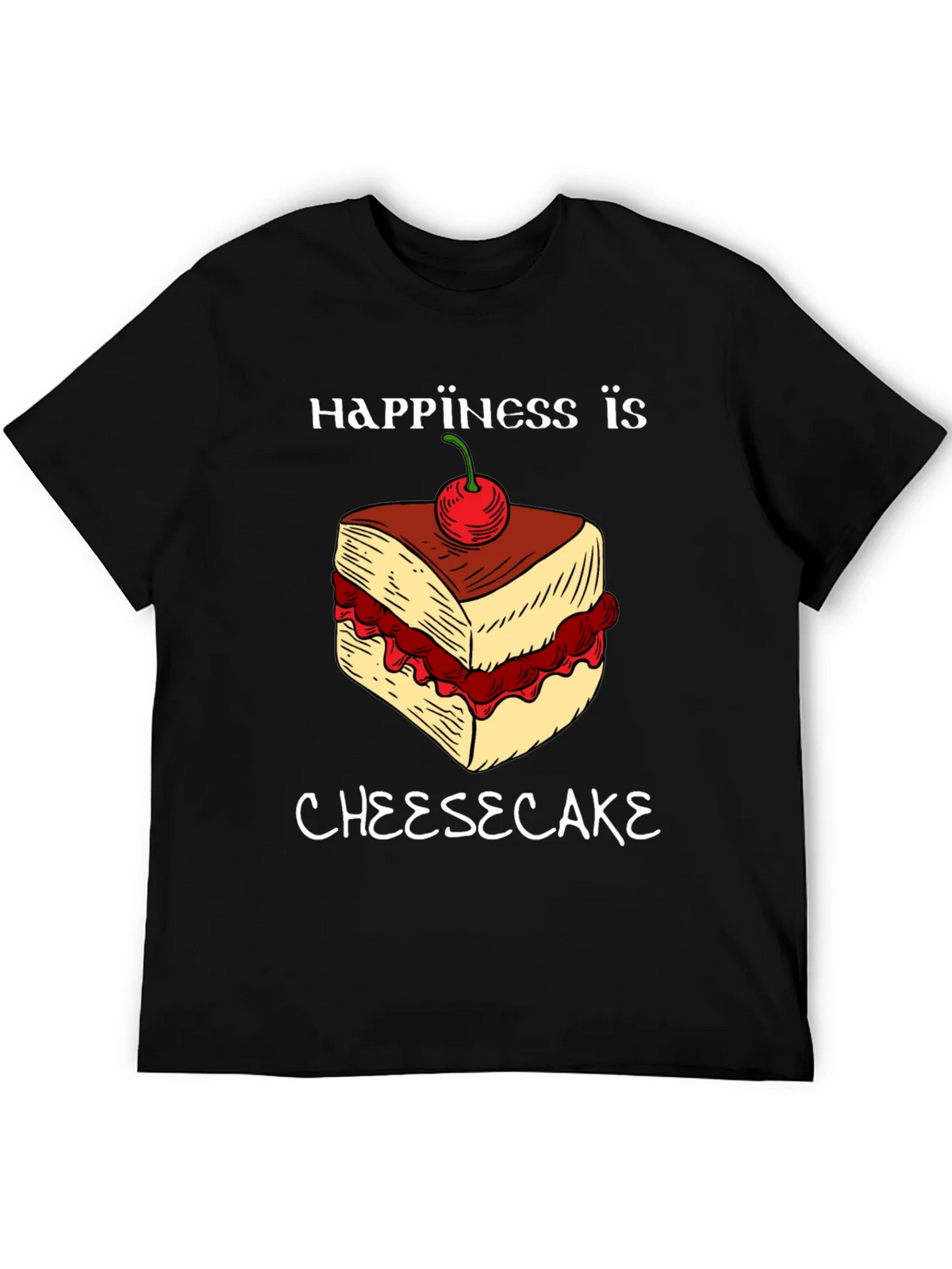 Happiness Is Cheesecake Graphic Tee product image 5