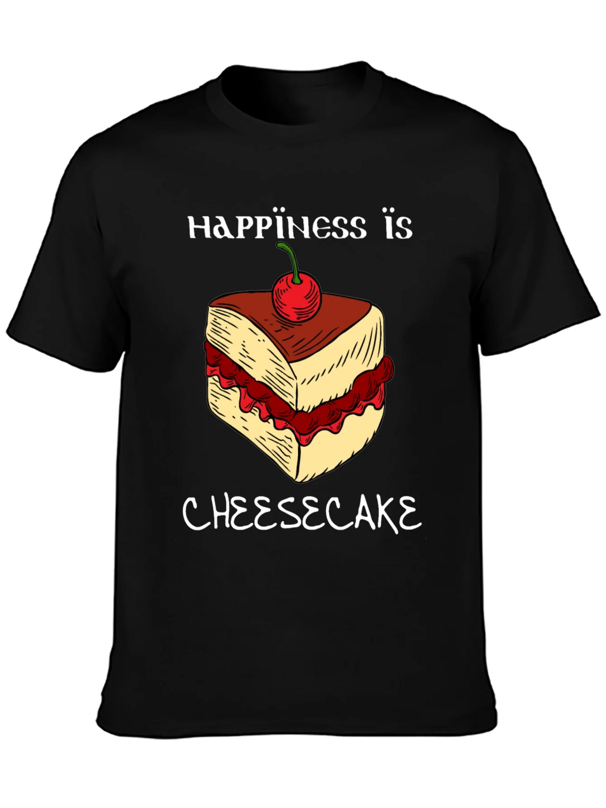 Happiness Is Cheesecake Graphic Tee product image 3