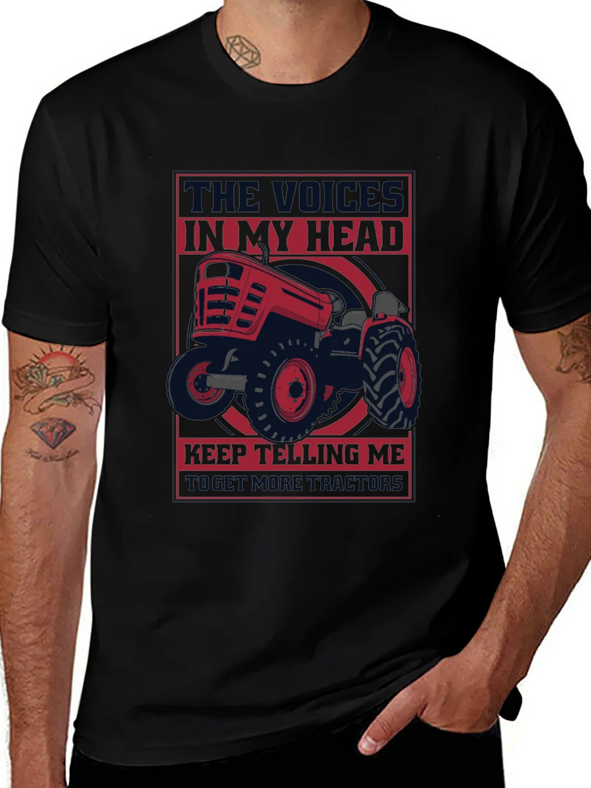 Voices in My Head Tractor T-Shirt product image 1