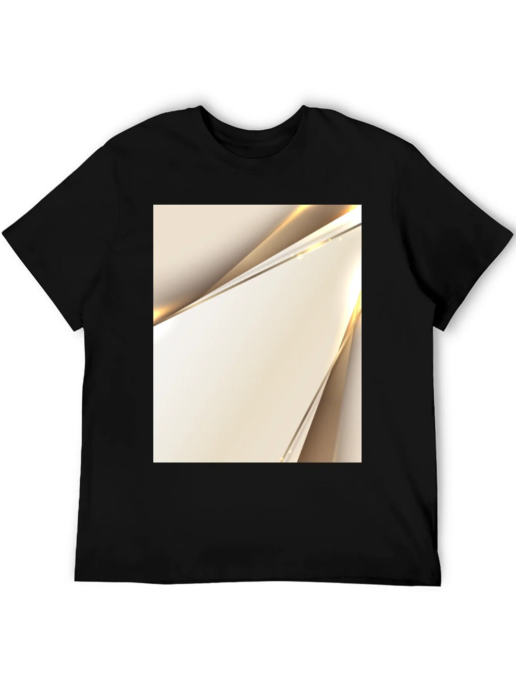 Modern Abstract Art Black T-Shirt product image 5