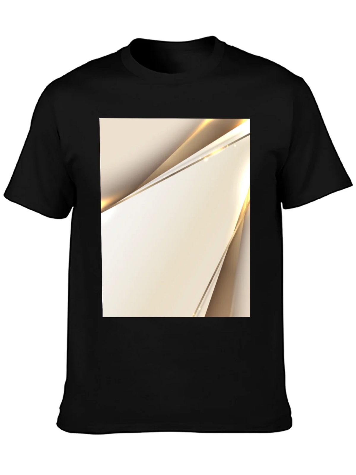 Modern Abstract Art Black T-Shirt product image 3