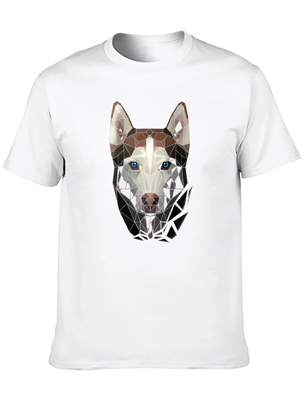 Geometric Husky Graphic Tee - Stylish Mens Black T-Shirt product image 9