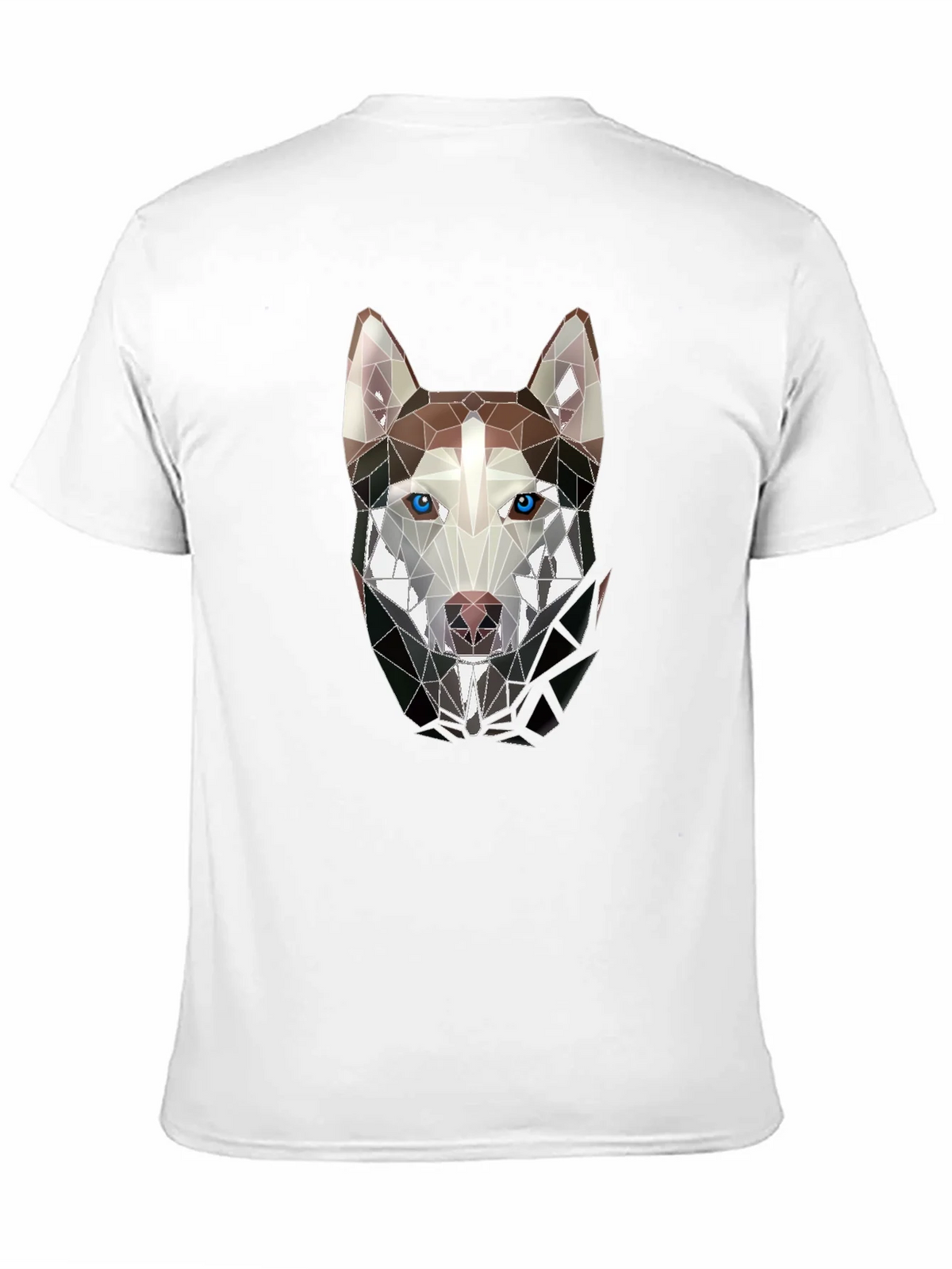 Geometric Husky Graphic Tee - Stylish Mens Black T-Shirt product image 10