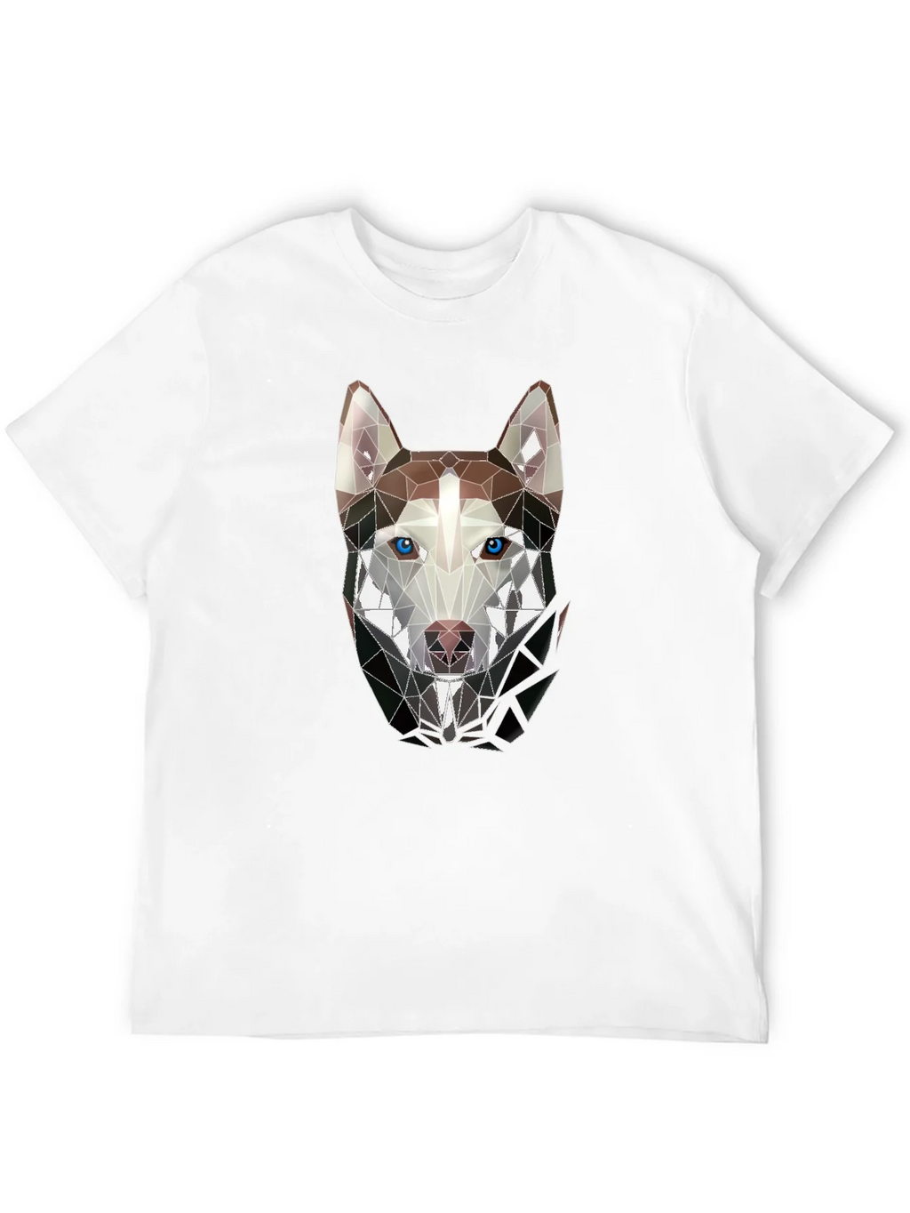 Geometric Husky Graphic Tee - Stylish Mens Black T-Shirt product image 11