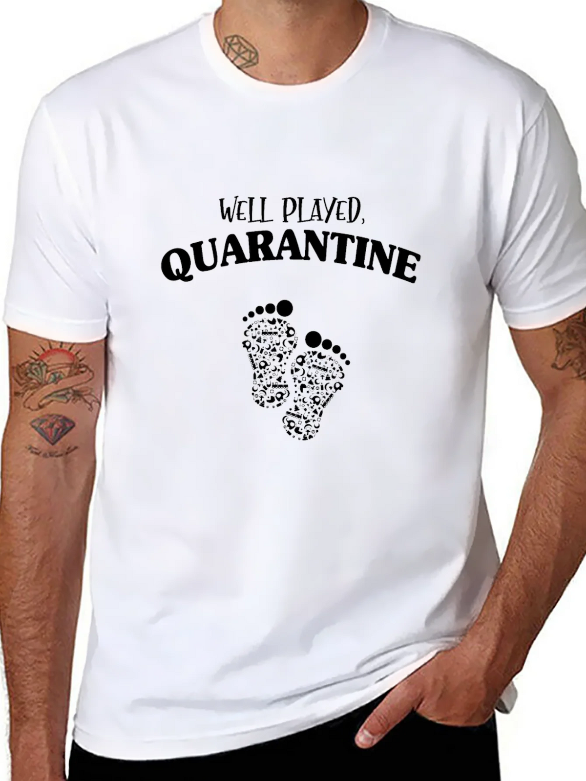 Well Played Quarantine - Novelty Graphic T-Shirt product image 7