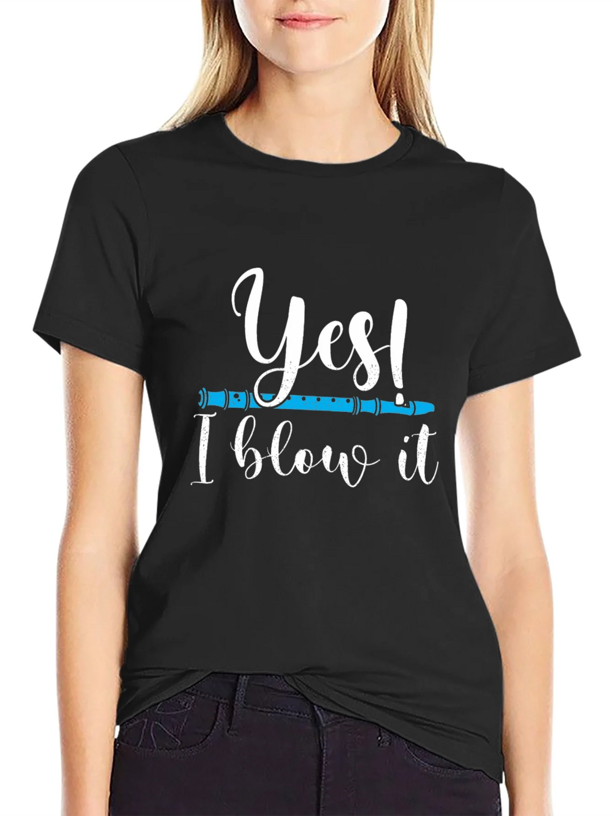 Yes I Blow It T-Shirt - Funny Music Tee product image 2
