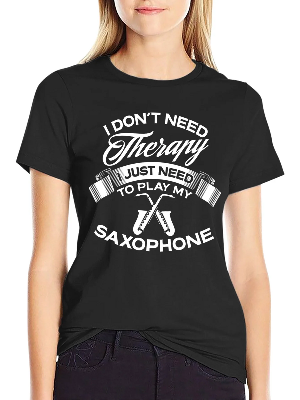Saxophone Therapy T-Shirt - Musicians Apparel product image 2