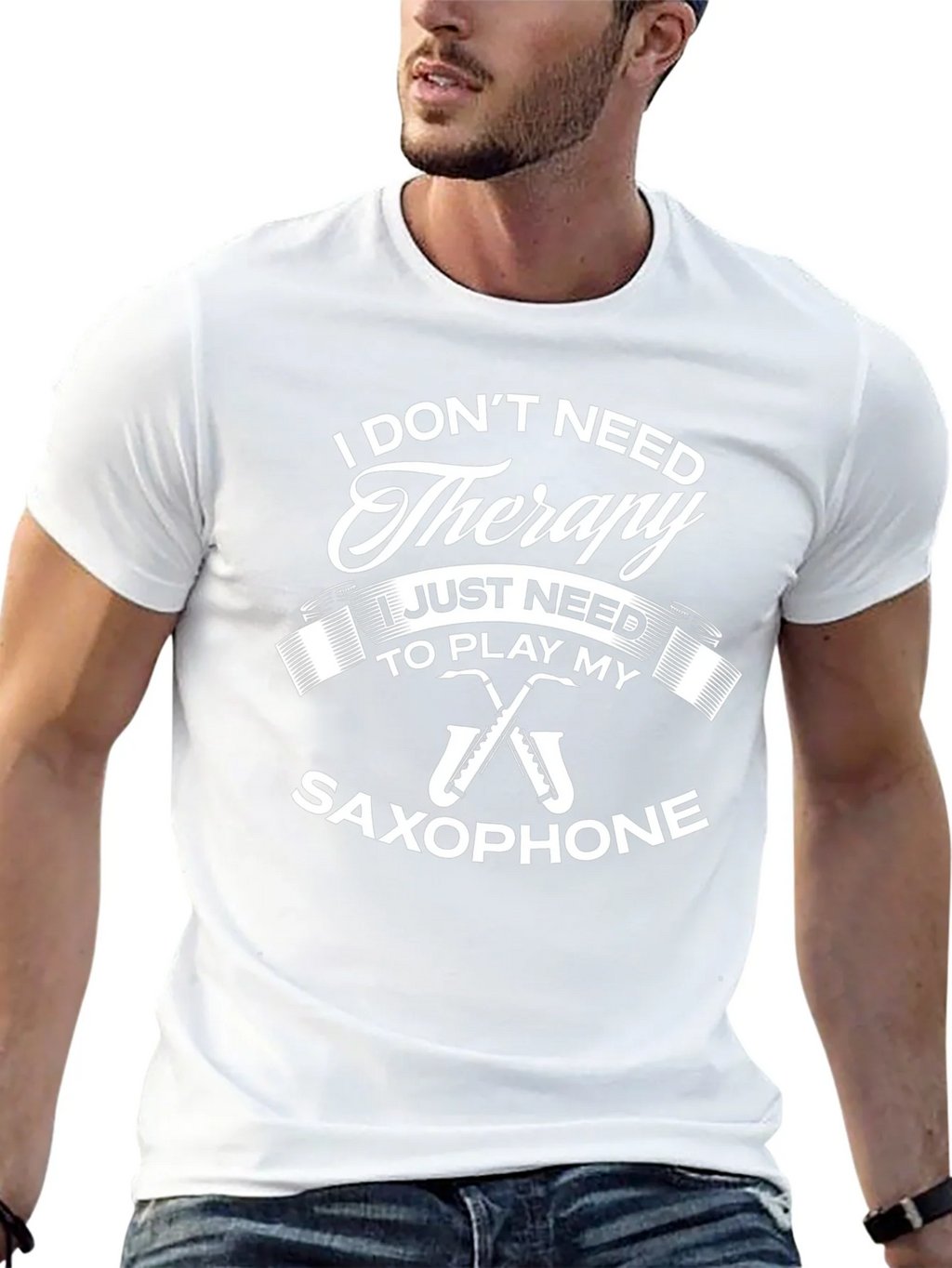 Saxophone Therapy T-Shirt - Musicians Apparel product image 12