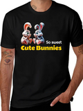 Cute Bunnies Graphic Tee - So Sweet! product image 1