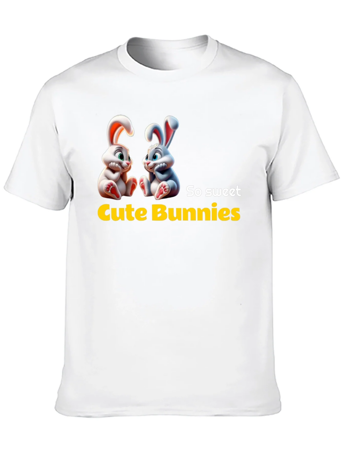 Cute Bunnies Graphic Tee - So Sweet! product image 9