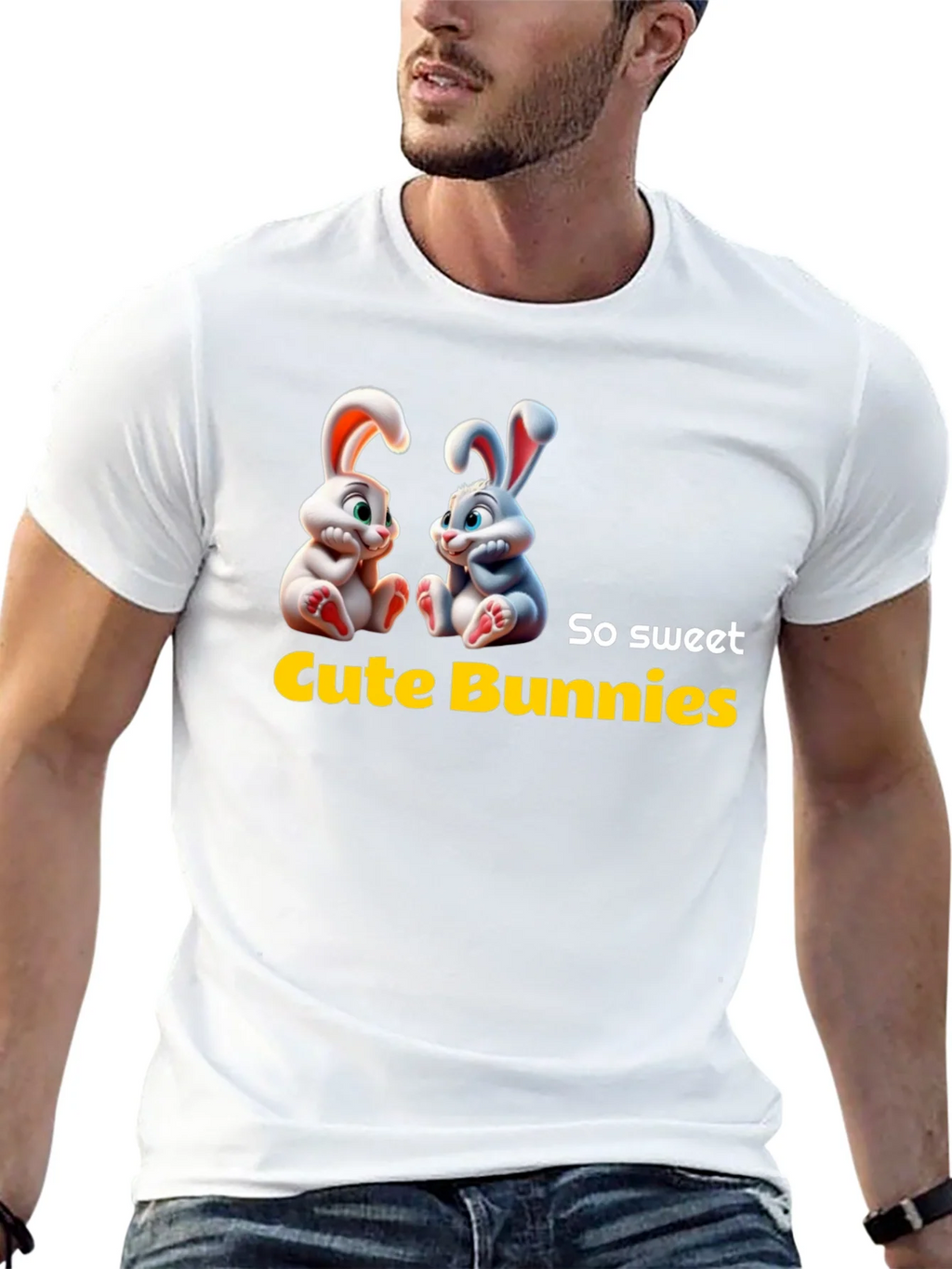 Cute Bunnies Graphic Tee - So Sweet! product image 12