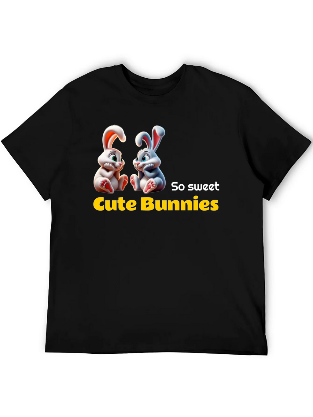 Cute Bunnies Graphic Tee - So Sweet! product image 5