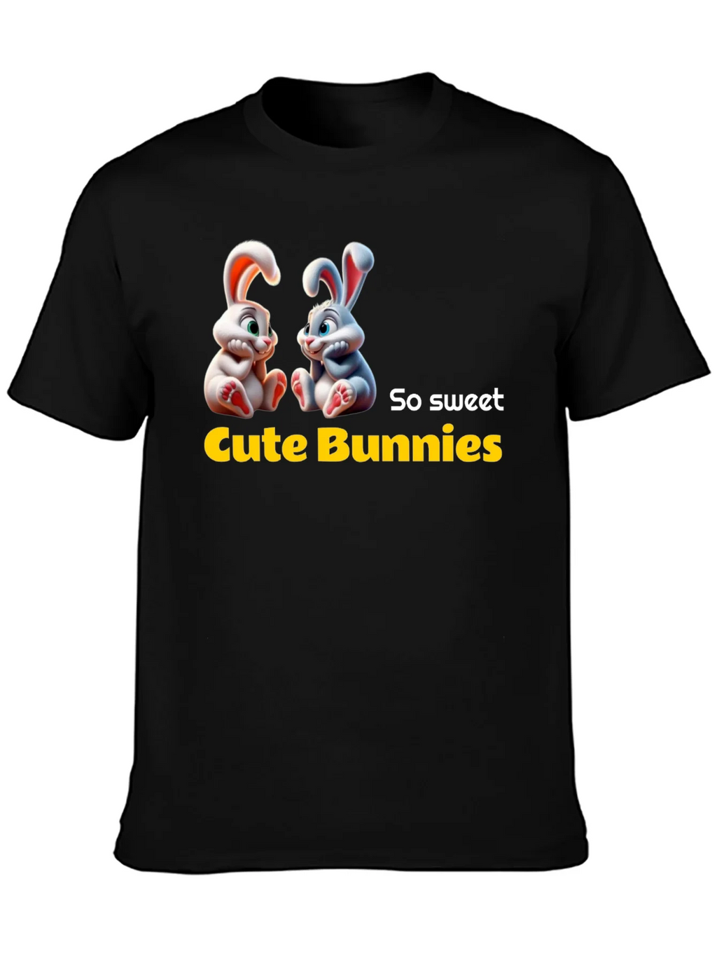 Cute Bunnies Graphic Tee - So Sweet! product image 3