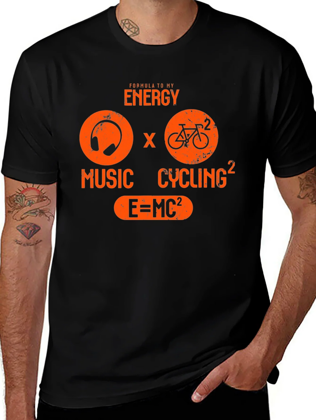 Formula to My Energy Graphic Tee - Music and Cycling T-Shirt product image 1
