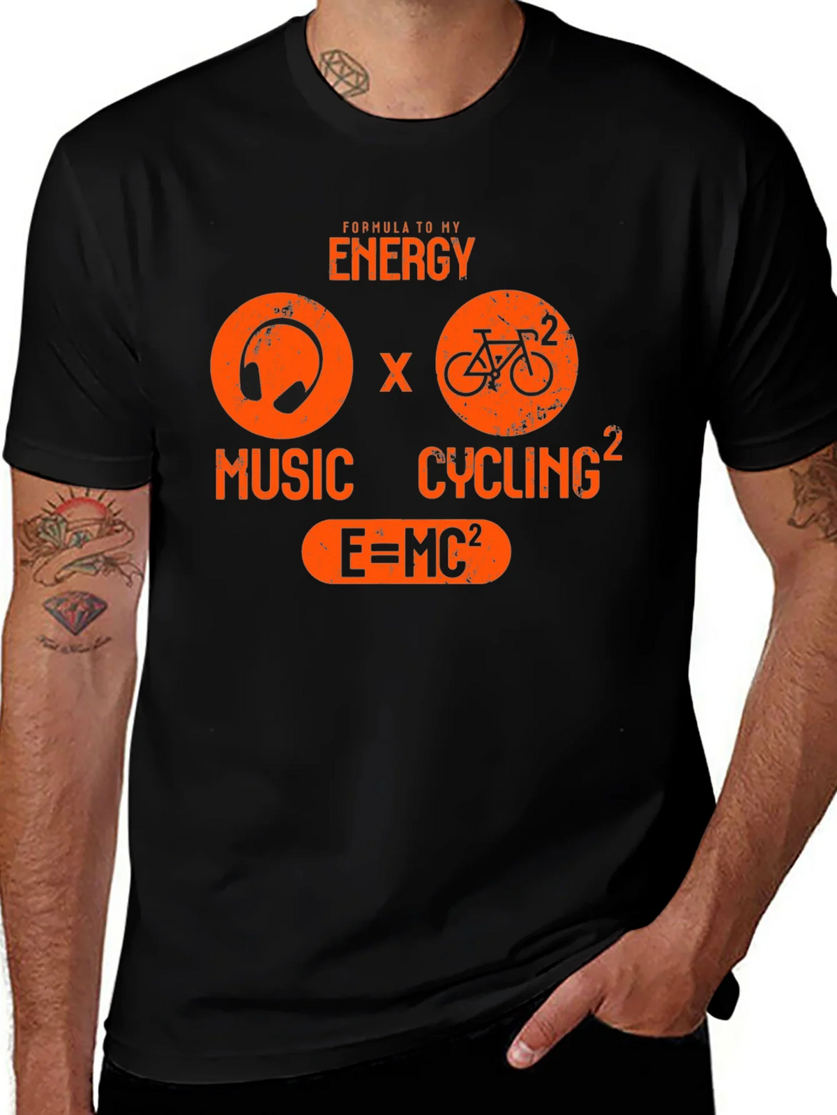 Formula to My Energy Graphic Tee - Music and Cycling T-Shirt product image 1