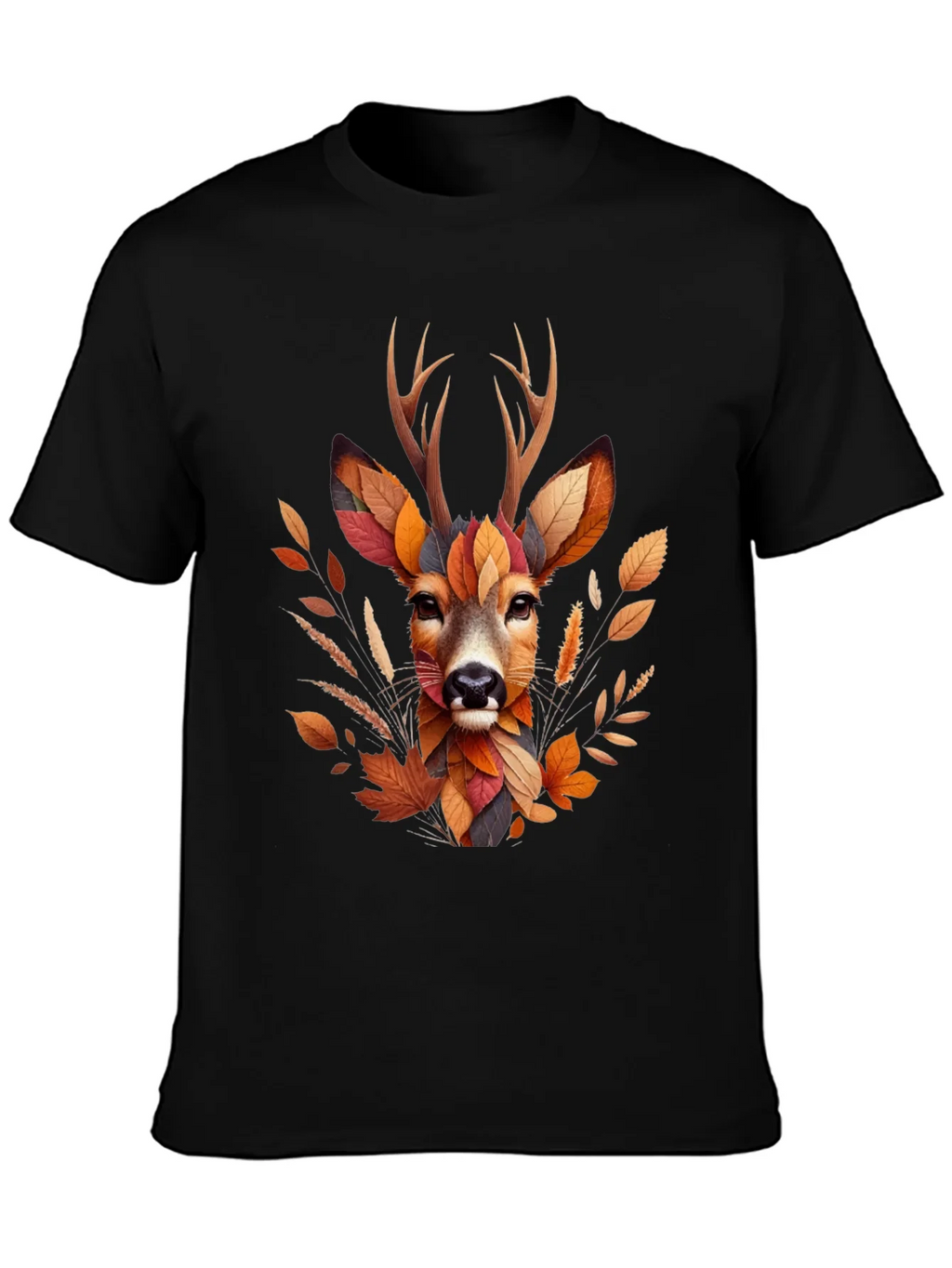 Autumn Deer Graphic T-Shirt - Nature Inspired Art product image 2