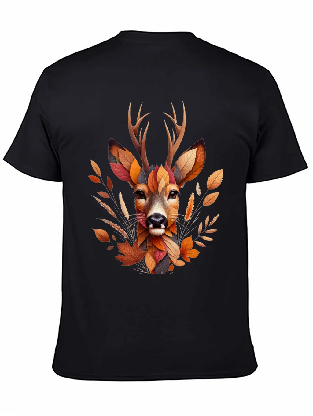 Autumn Deer Graphic T-Shirt - Nature Inspired Art product image 3