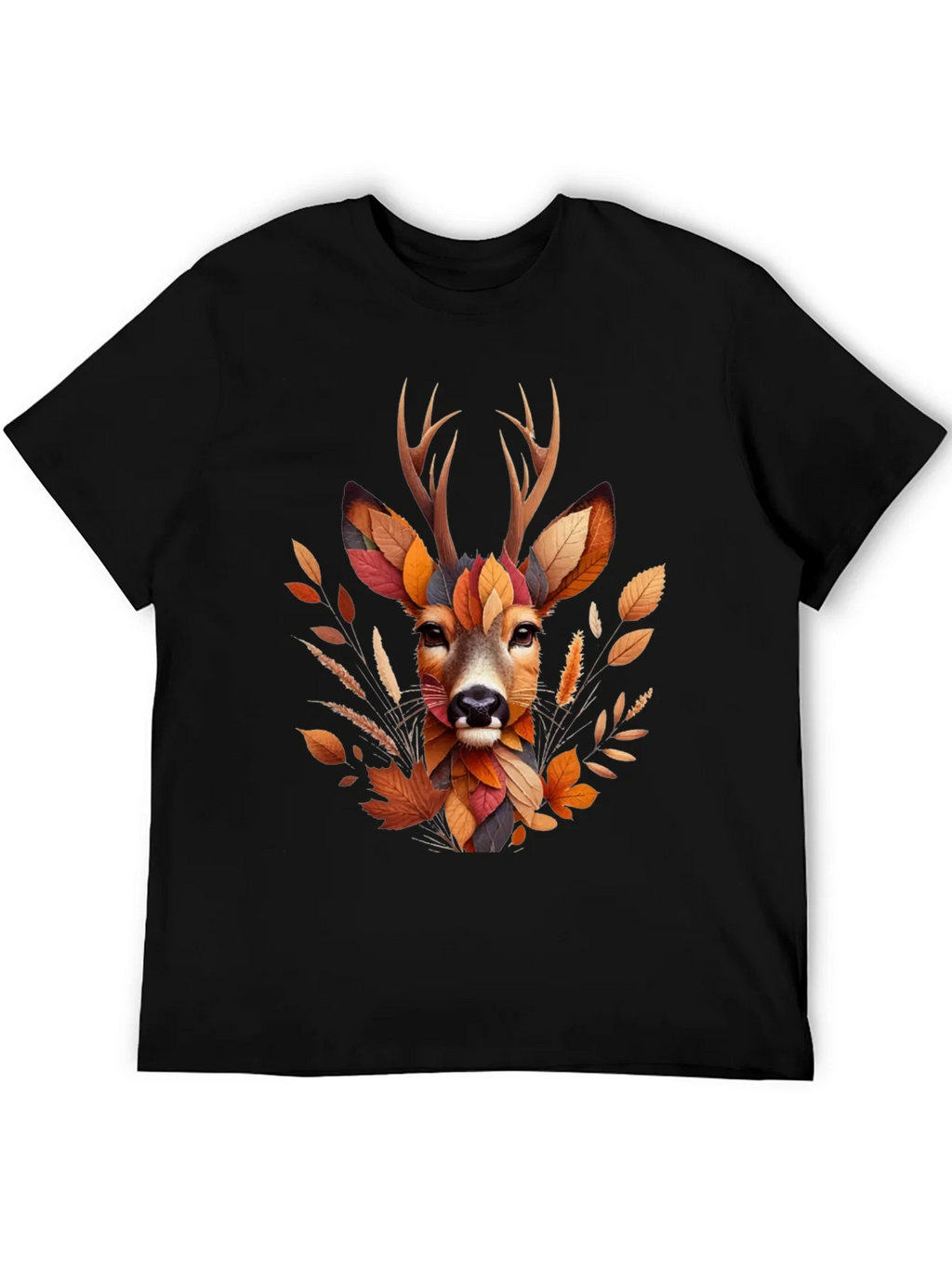 Autumn Deer Graphic T-Shirt - Nature Inspired Art product image 4
