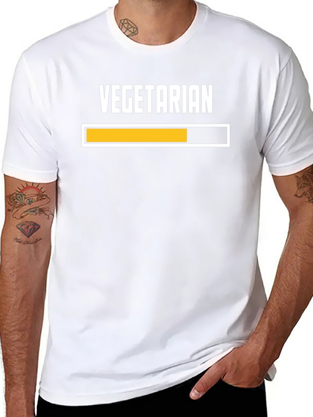 Vegetarian Loading Bar Graphic Tee product image 5