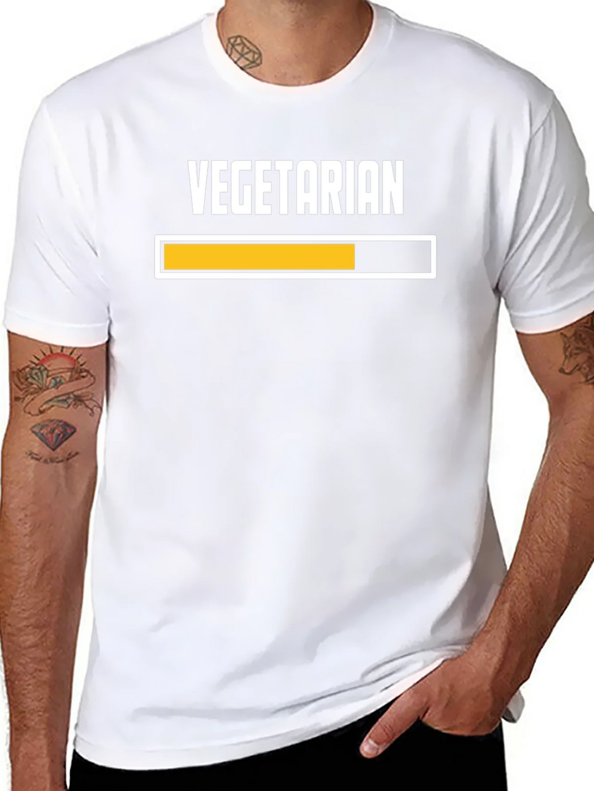 Vegetarian Loading Bar Graphic Tee product image 5