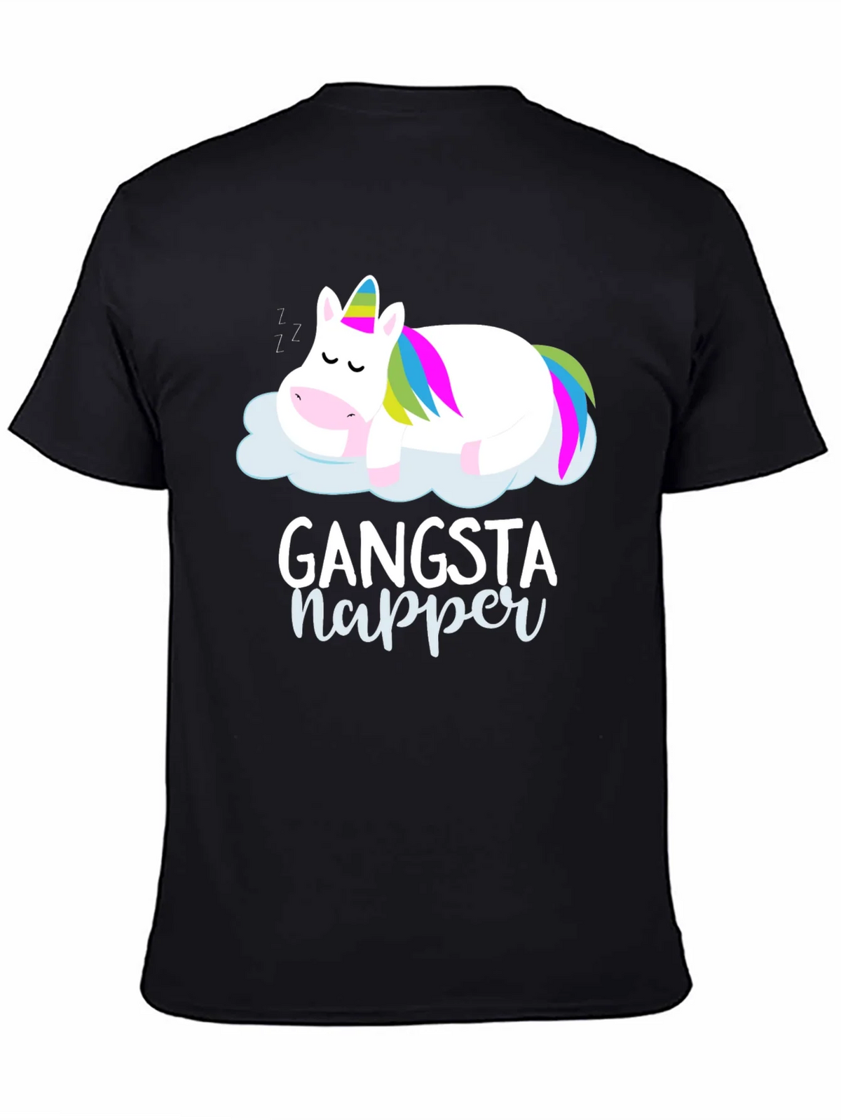 Gangsta Napper Unicorn Graphic T-Shirt product image 4