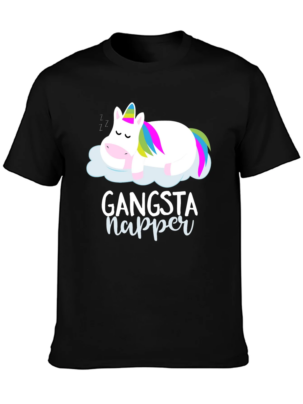 Gangsta Napper Unicorn Graphic T-Shirt product image 3