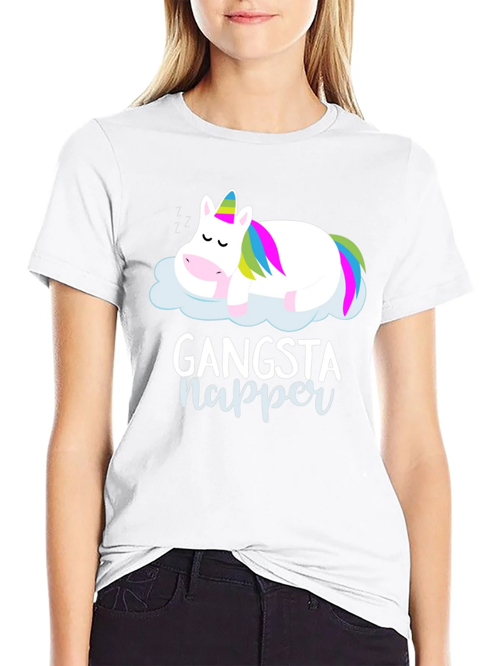 Gangsta Napper Unicorn Graphic T-Shirt product image 8