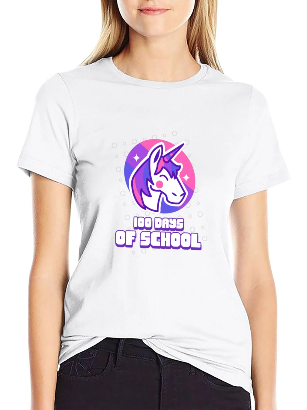 100 Days of School Unicorn Graphic Tee product image 6