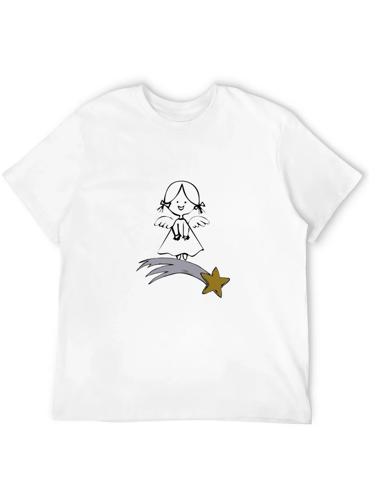 Angel & Star Graphic Black T-Shirt product image 11