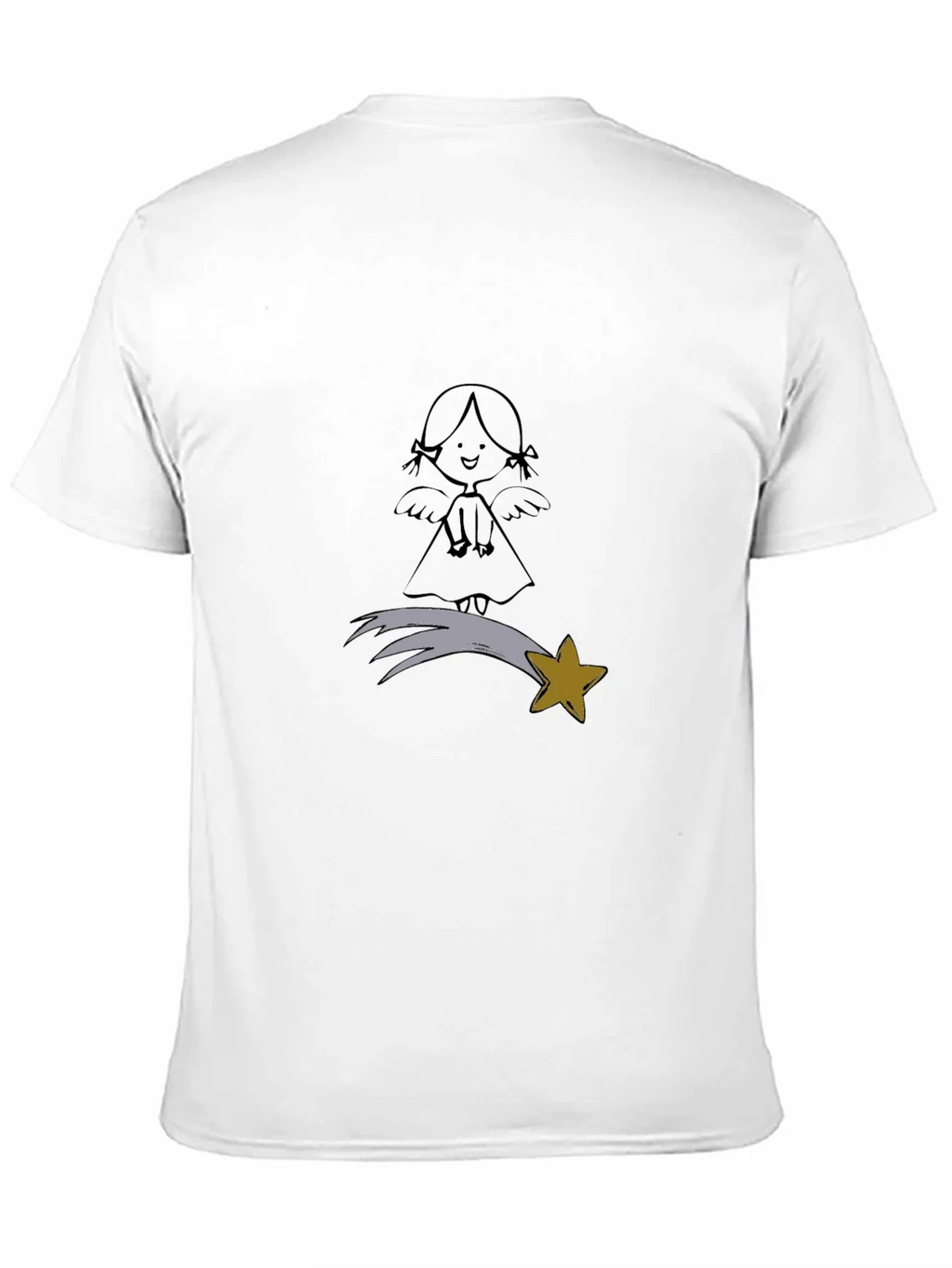 Angel & Star Graphic Black T-Shirt product image 10