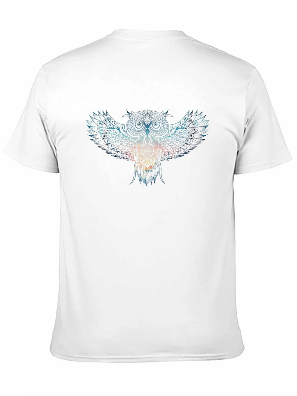 Mens Black Owl Graphic Print T-Shirt product image 10