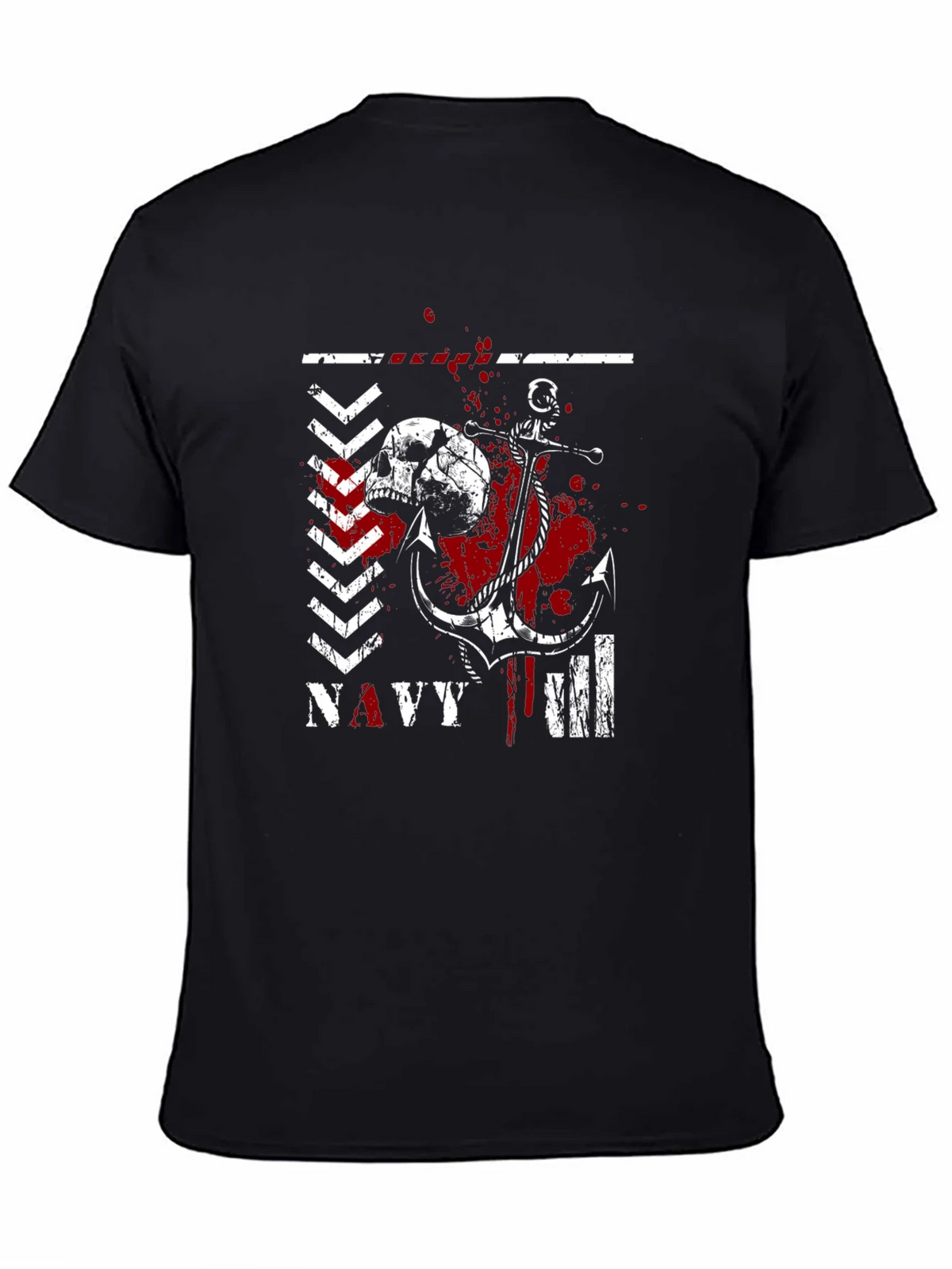 Navy Skull & Anchor Graphic Tee product image 4