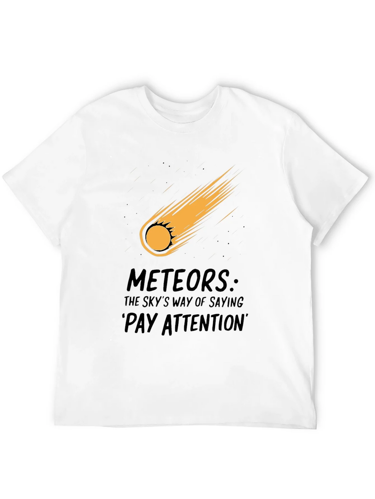 Meteor Strike Black T-Shirt - Pay Attention! product image 11
