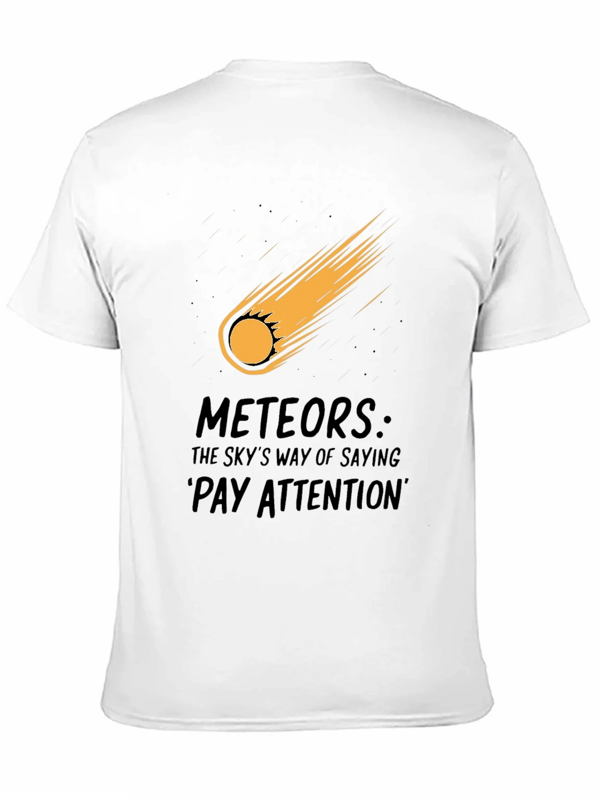 Meteor Strike Black T-Shirt - Pay Attention! product image 10