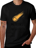 Meteor Strike Black T-Shirt - Pay Attention! product image 1