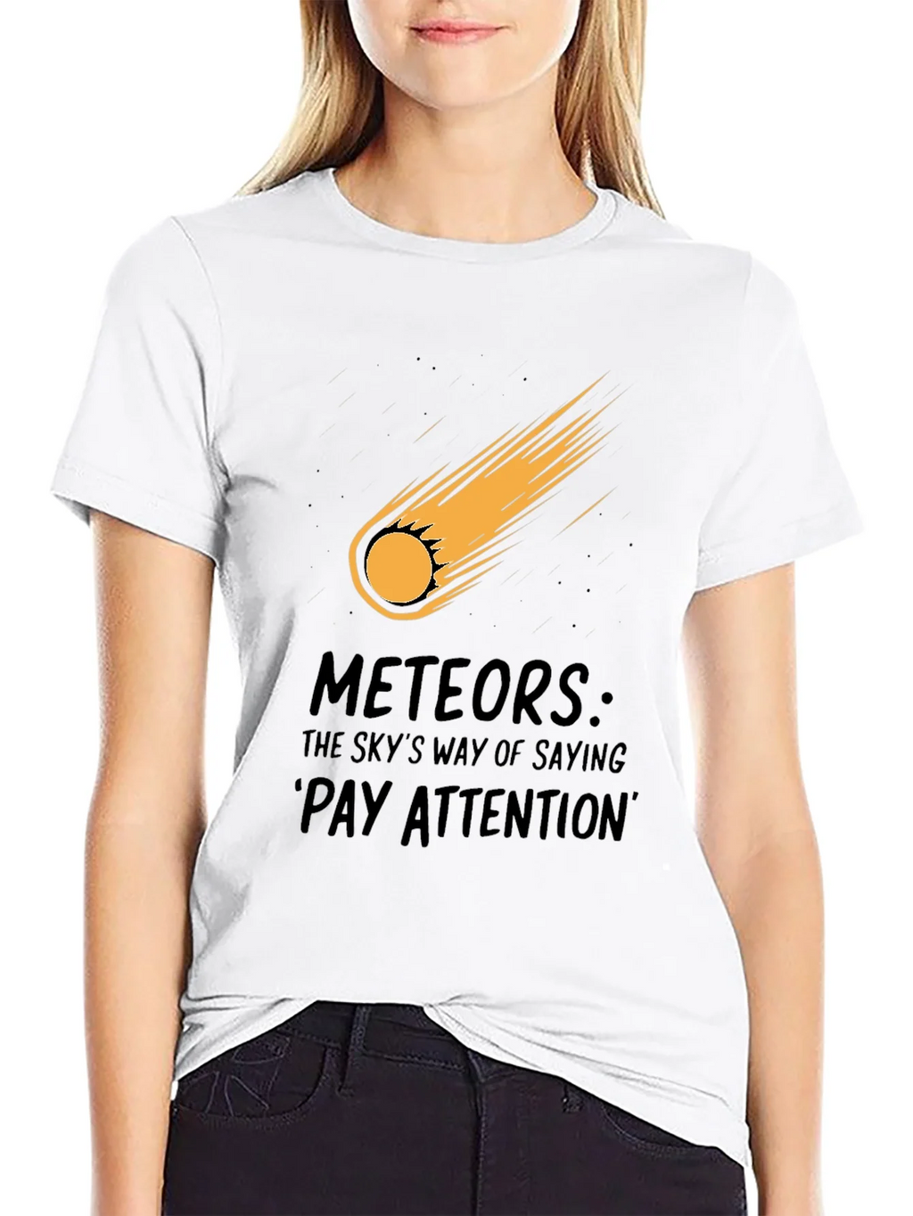 Meteor Strike Black T-Shirt - Pay Attention! product image 8