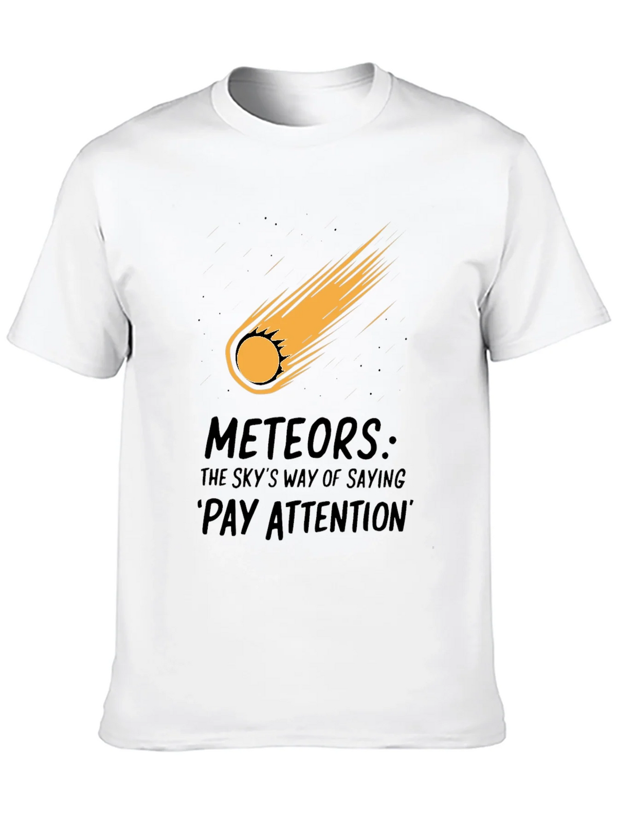 Meteor Strike Black T-Shirt - Pay Attention! product image 9