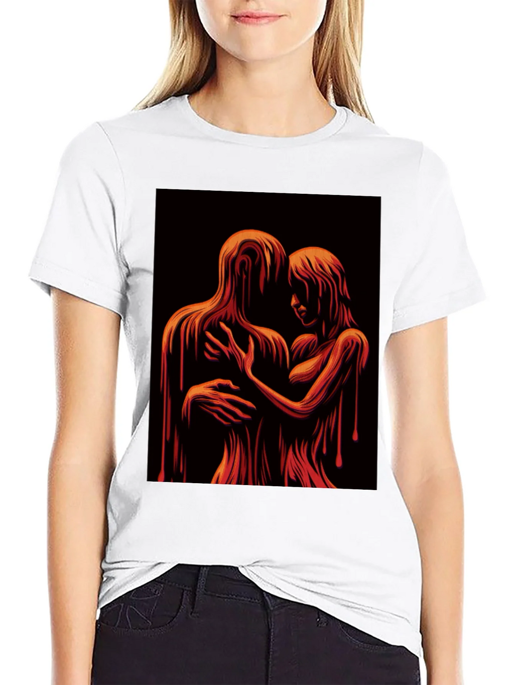 Melting Embrace Graphic Tee - Unique Art T-Shirt product image 8