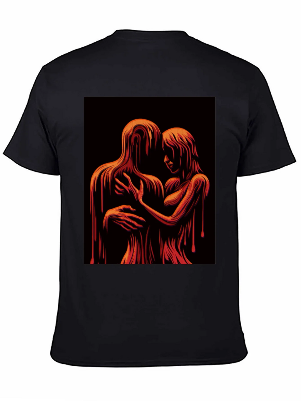 Melting Embrace Graphic Tee - Unique Art T-Shirt product image 4