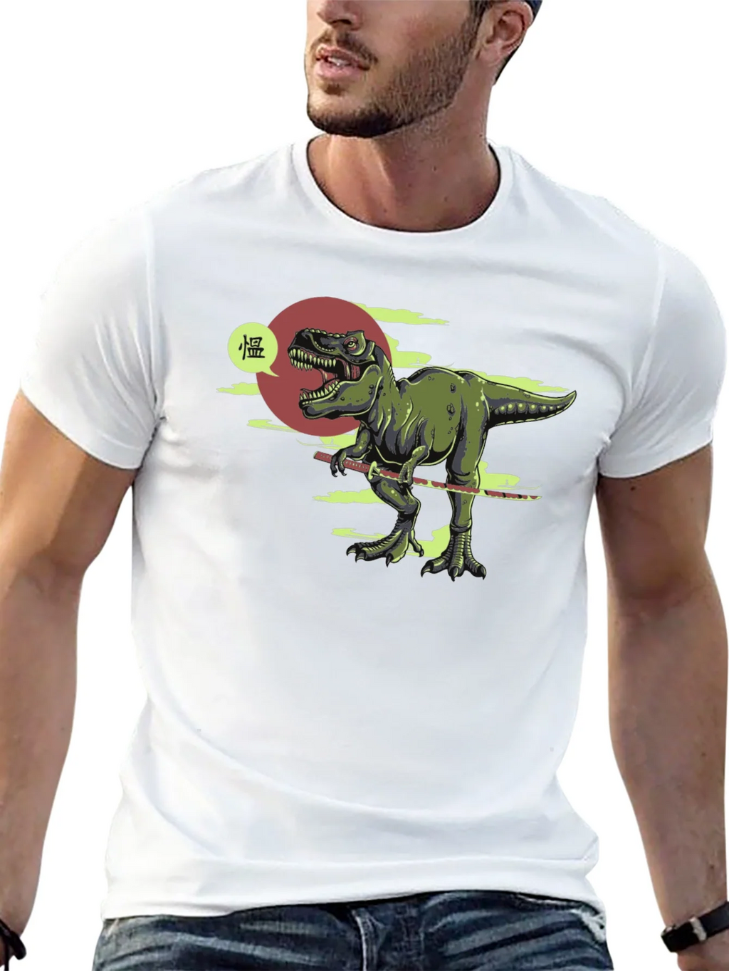 Dino Samurai T-Shirt - Black product image 8