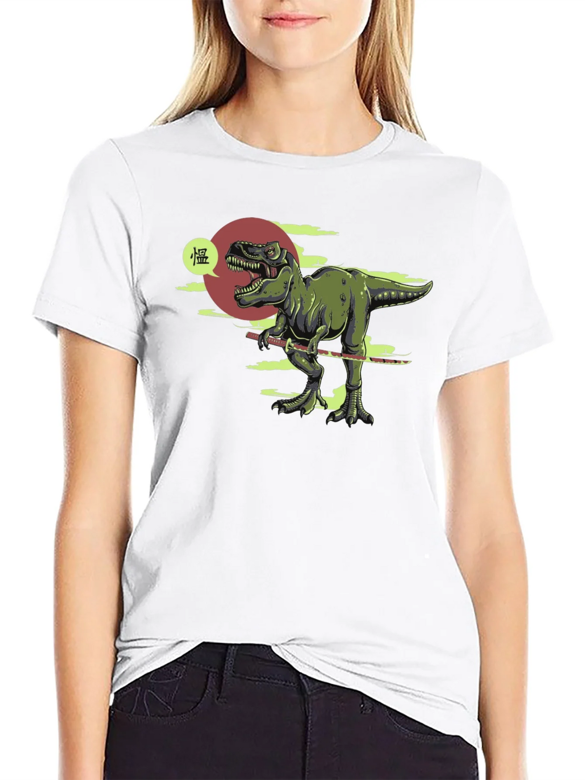 Dino Samurai T-Shirt - Black product image 5