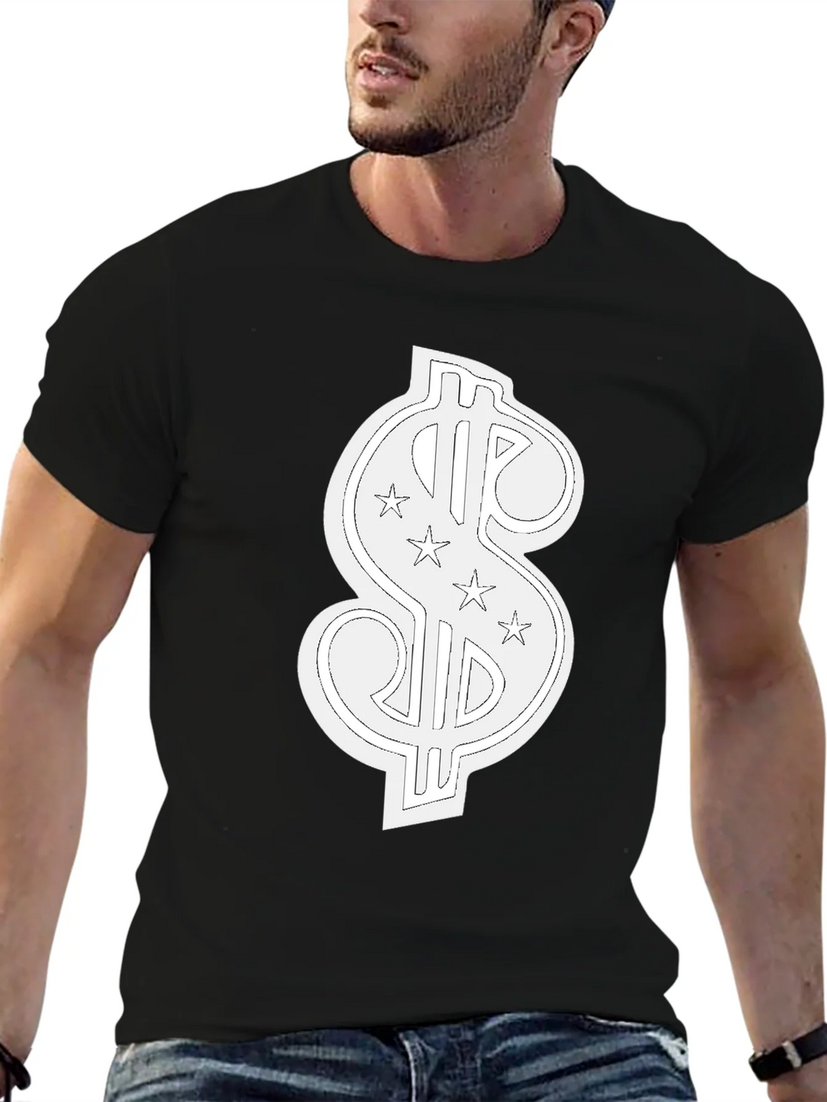 Dollar Sign T-Shirt - Black product image 6