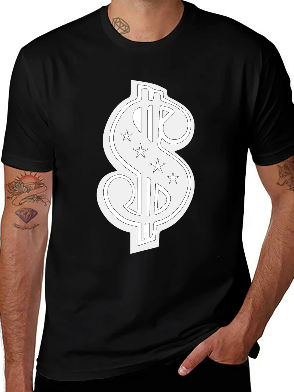 Dollar Sign T-Shirt - Black product image 1