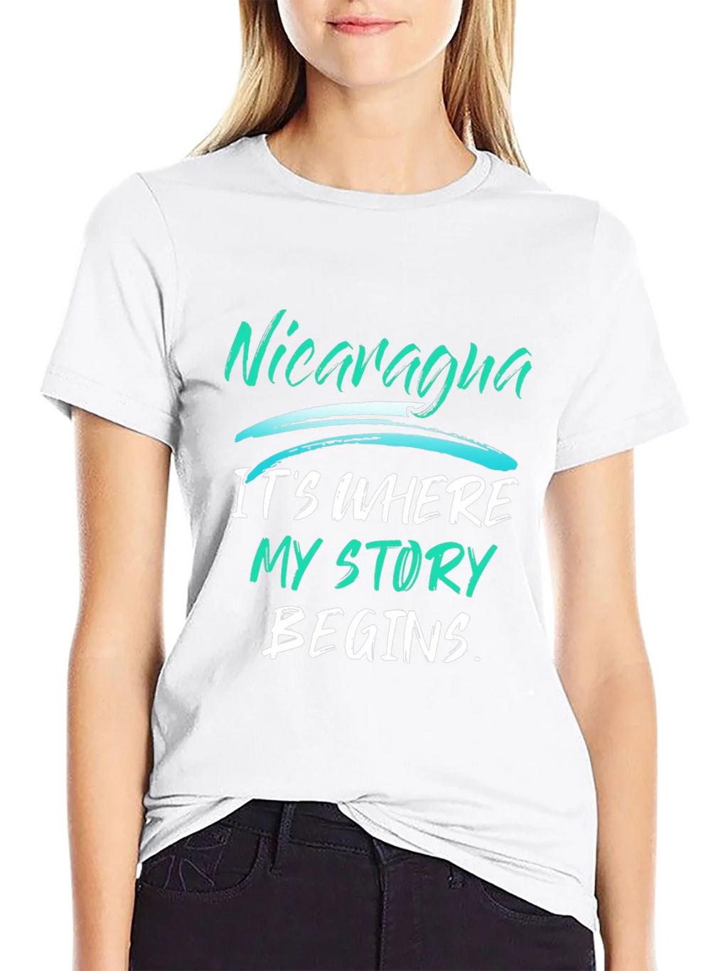 Nicaragua Story T-Shirt - Black Graphic Tee product image 8