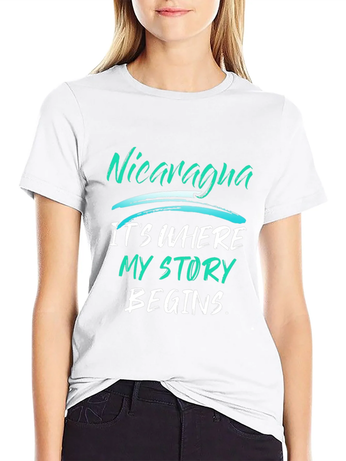Nicaragua Story T-Shirt - Black Graphic Tee product image 8