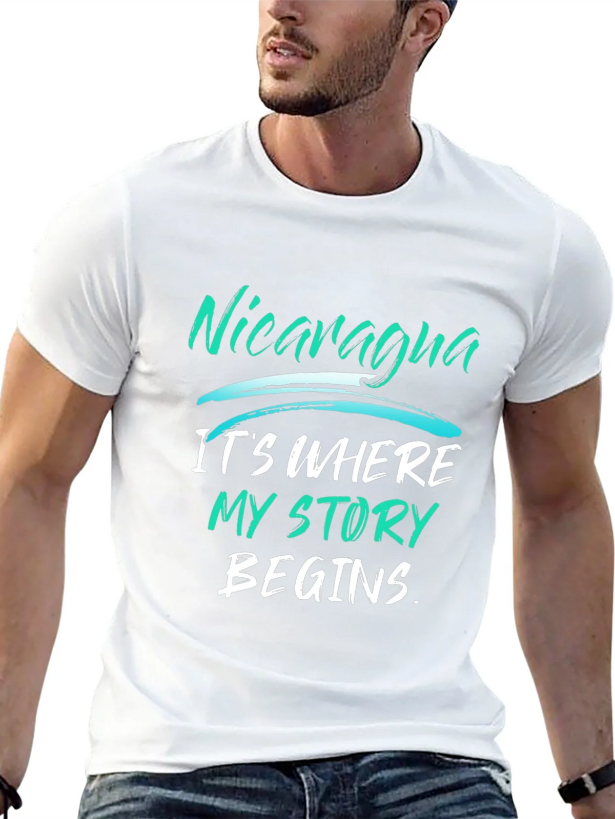 Nicaragua Story T-Shirt - Black Graphic Tee product image 12