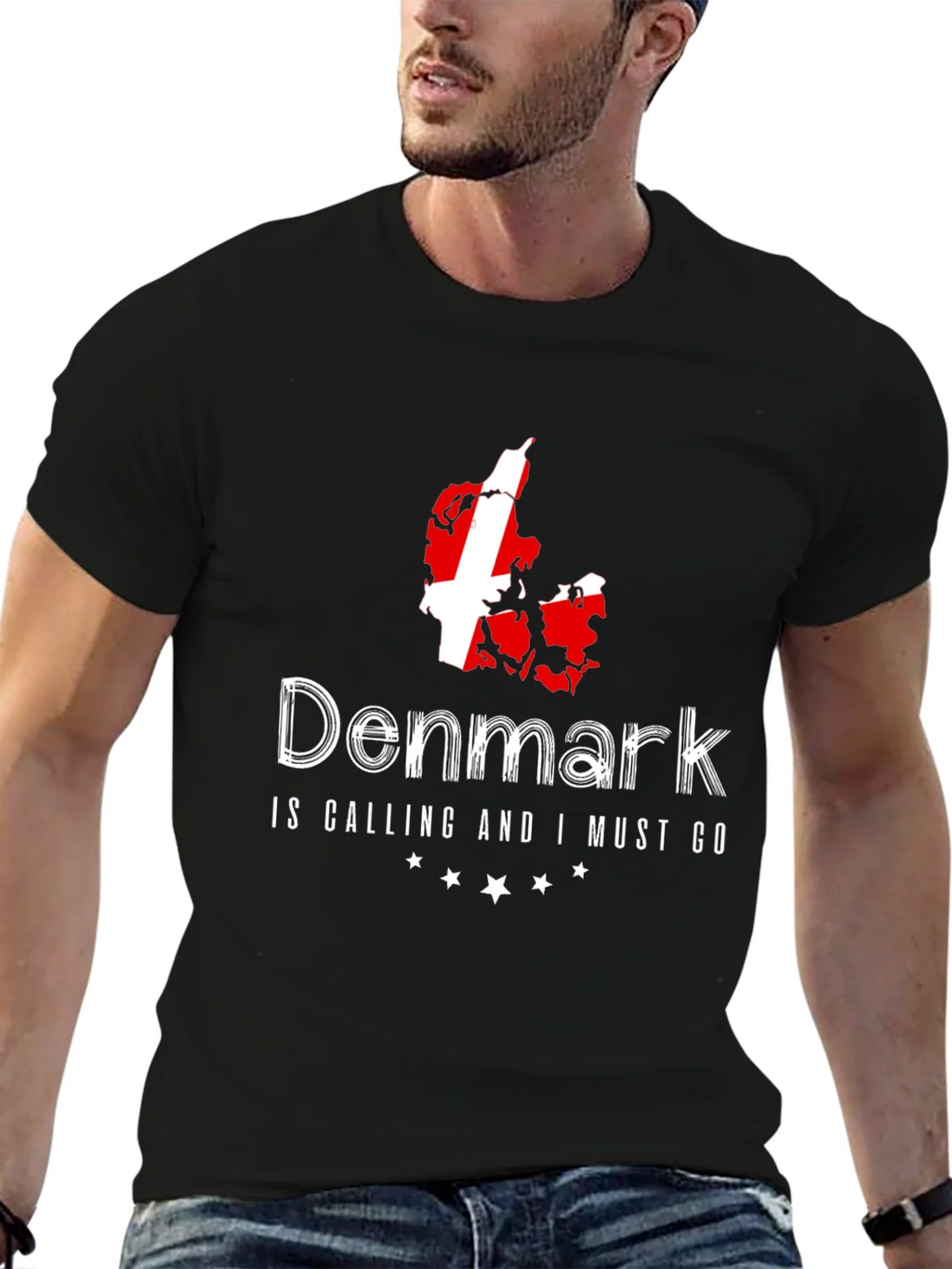 Denmark Calling Black T-Shirt product image 6