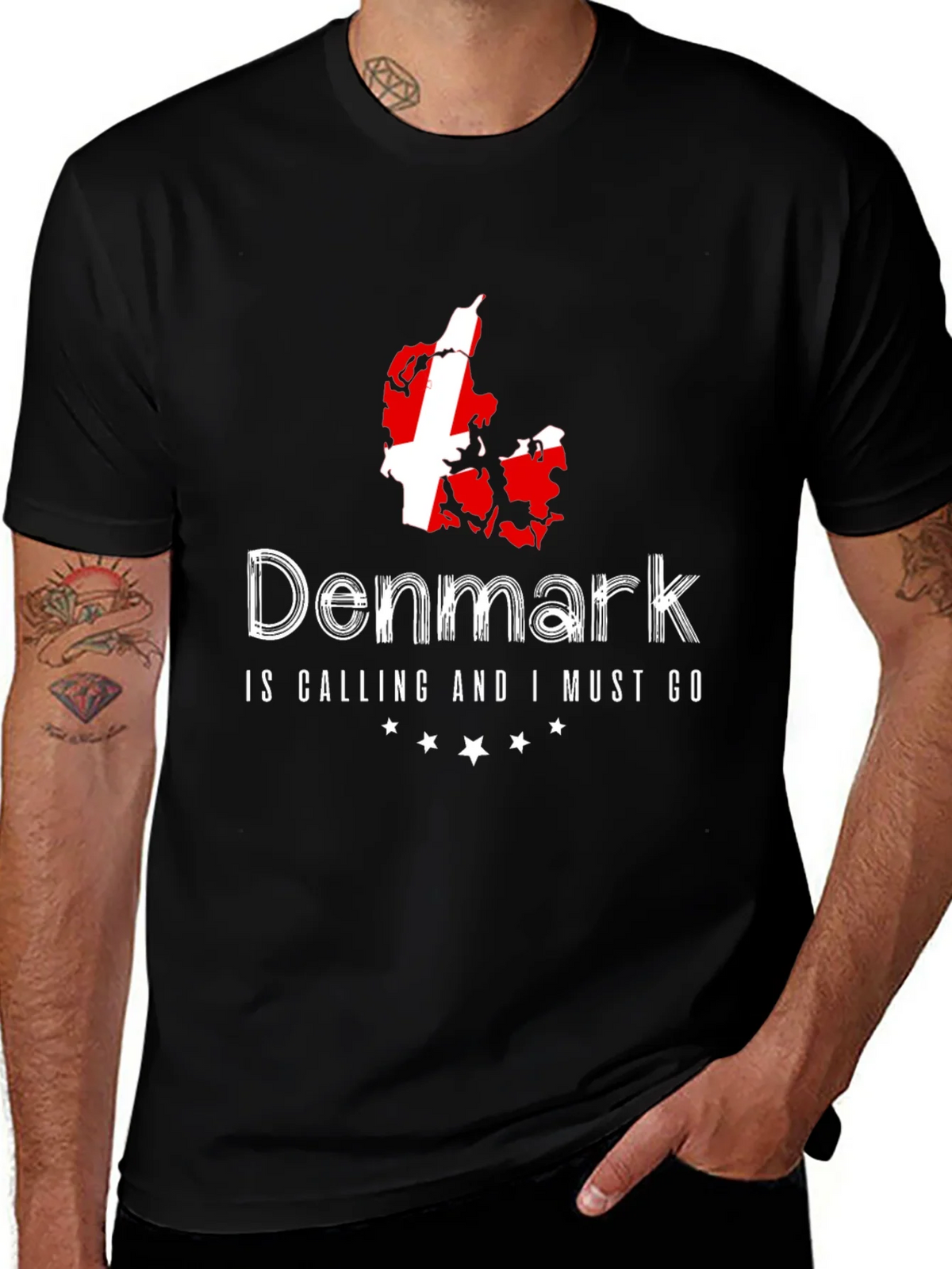 Denmark Calling Black T-Shirt product image 1