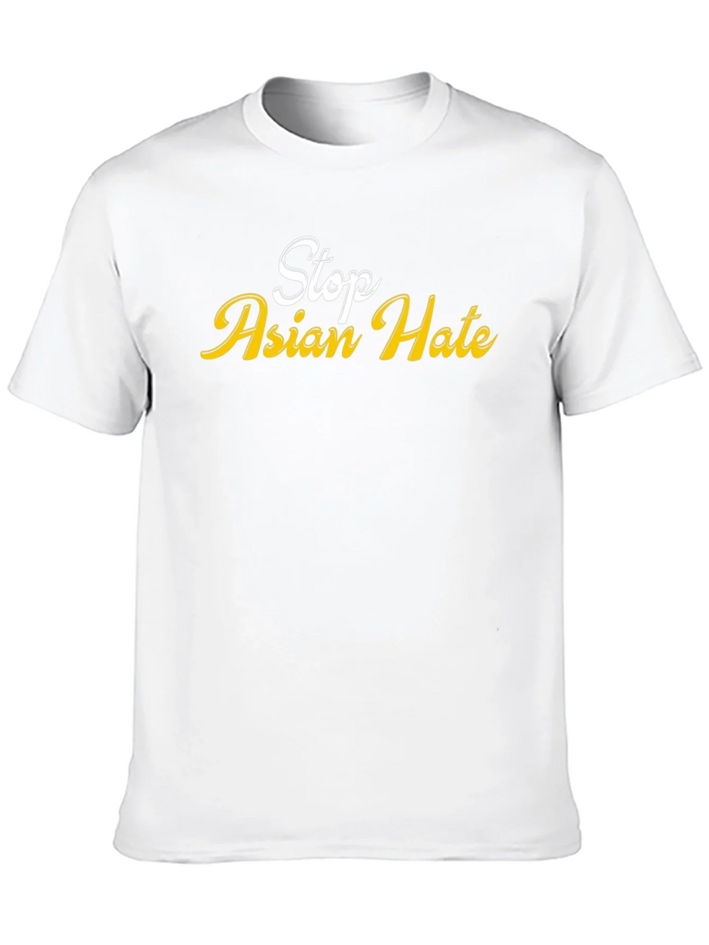 Stop Asian Hate T-Shirt - Black Crew Neck product image 7
