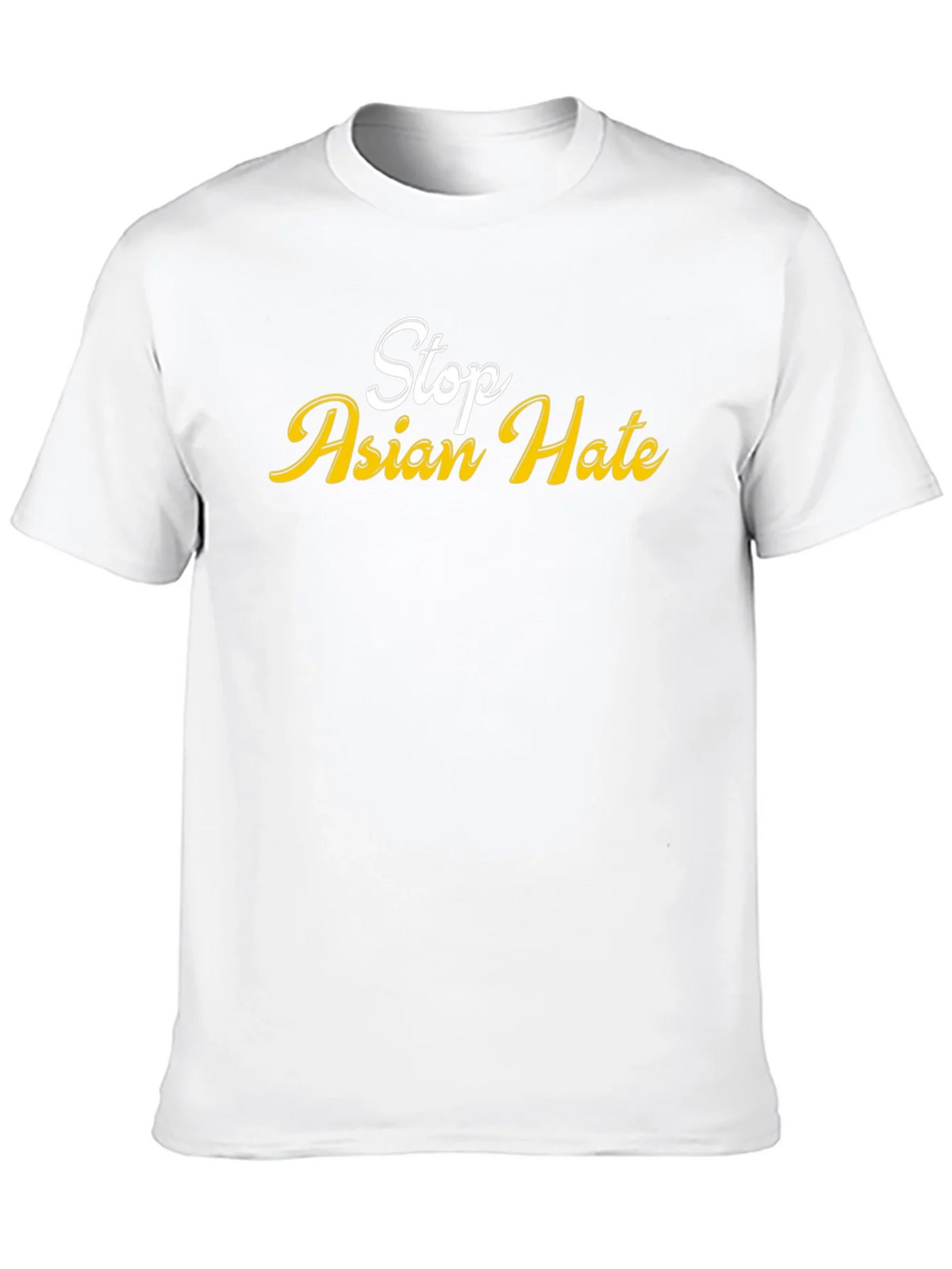 Stop Asian Hate T-Shirt - Black Crew Neck product image 7